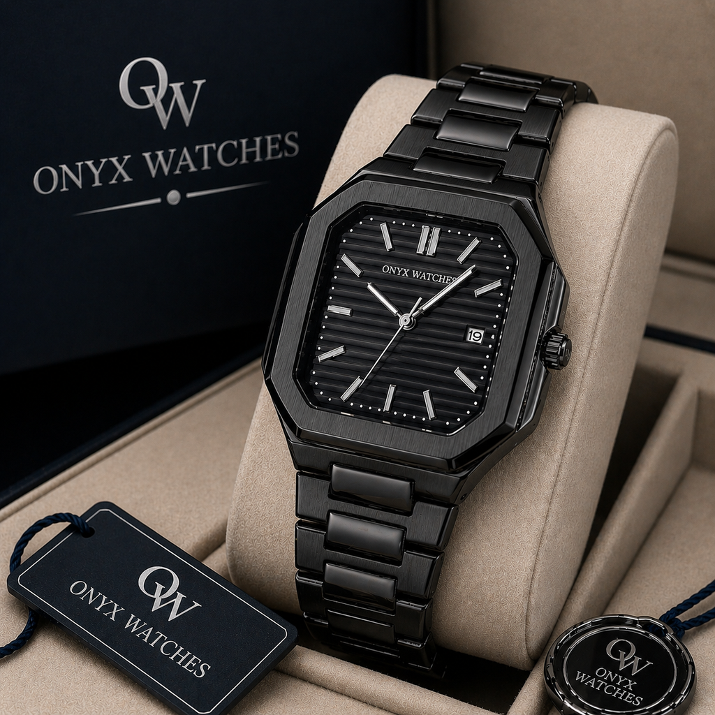 Onyx Universal Point Stainless Steel Chain Watch
