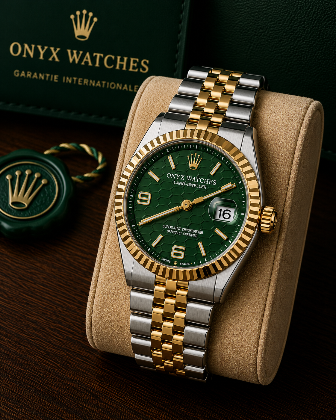 Onyx Luxury Chain Watch