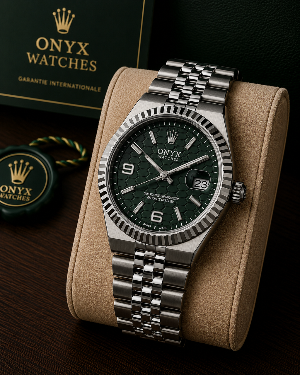 Onyx Luxury Chain Watch