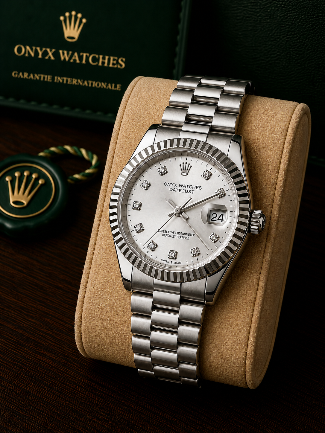 Onyx Luxury Chain Watch
