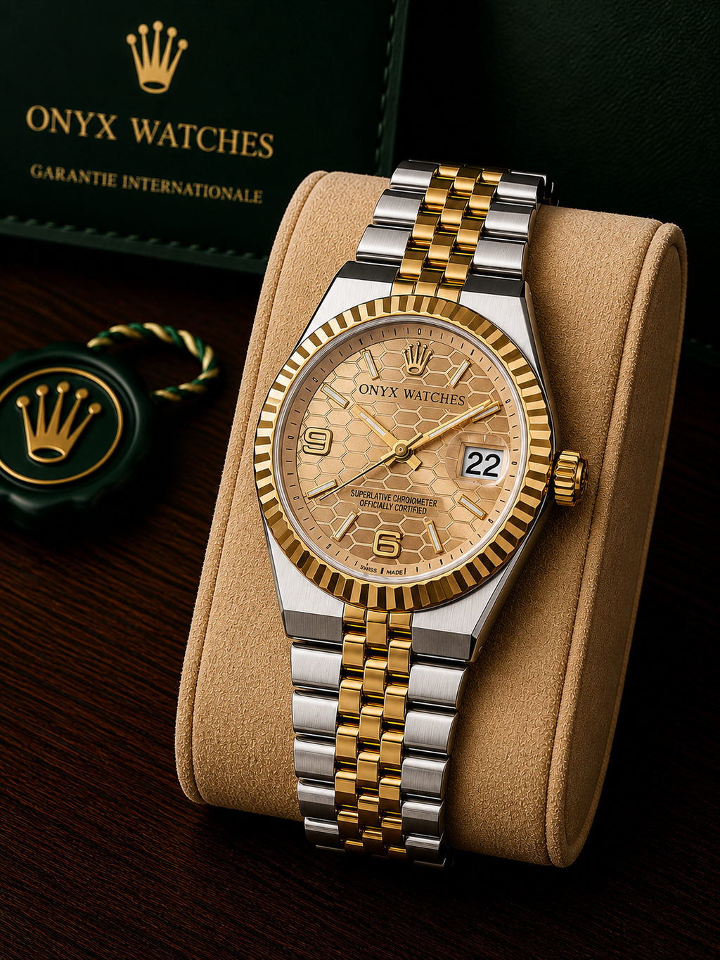 Onyx Luxury Chain Watch