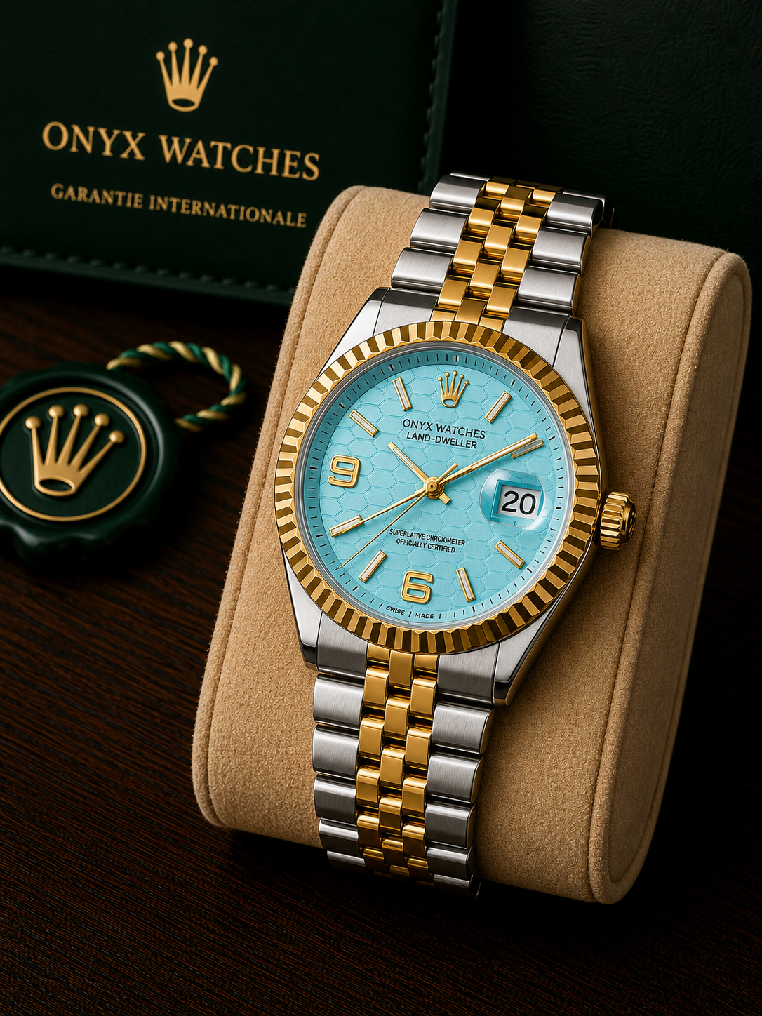 Onyx Luxury Chain Watch
