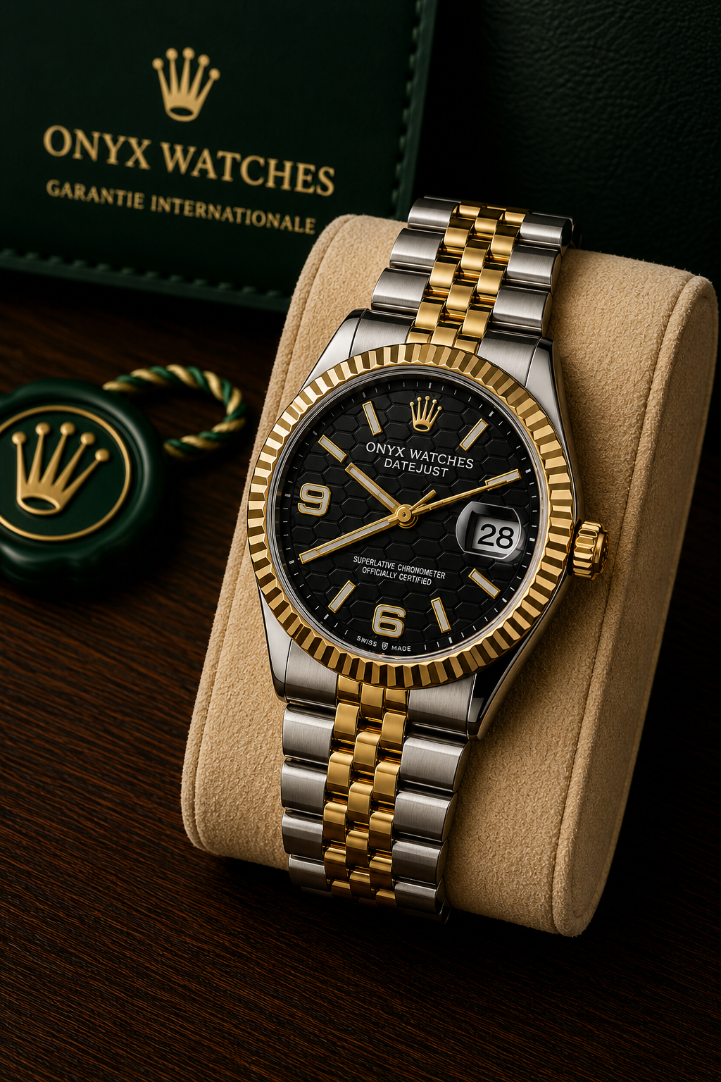 Onyx Luxury Chain Watch