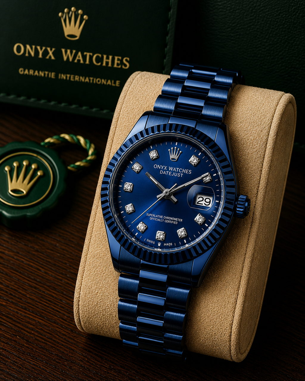 Onyx Luxury Chain Watch