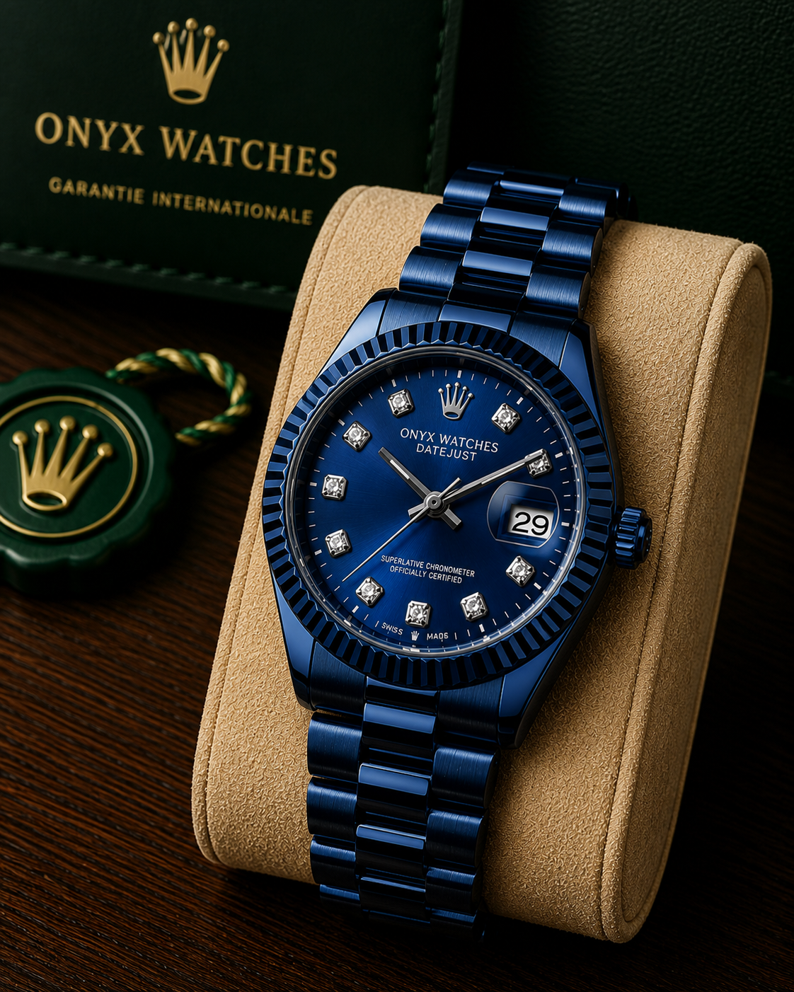 Onyx Luxury Chain Watch